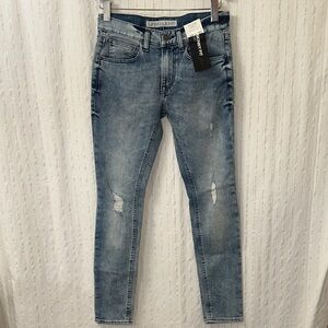 Express Men's Denim Skinny Jeans - Light Blue